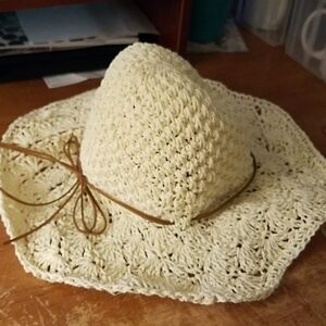 Summer Hat Suede Trim